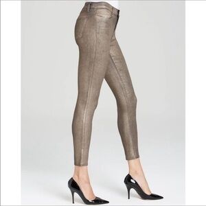 J Brand for Bloomingdales ALANA Gold Dust Shiny Jeans